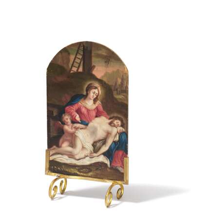 DOUBLE-SIDED WOODEN ALTARPIECE FOR A TOY ALTAR - photo 1