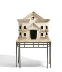 SHELL LIMESTONE ARCHITECTURAL MODEL AS BAR CABINET