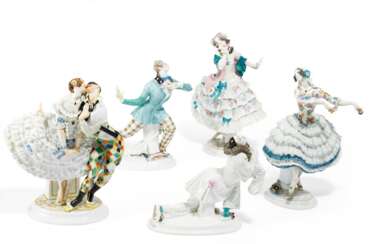 PORCELAIN FIGURINES OF THE 'RUSSIAN BALLET'