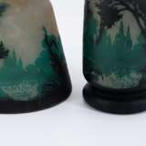 SMALL GLASS TABLE LAMP WITH FOREST LAKE - photo 7