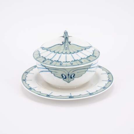 EXTRAORDINARY PORCELAIN COFFEE SERVICE WITH 'FLÜGELMUSTER' DECOR - Foto 11