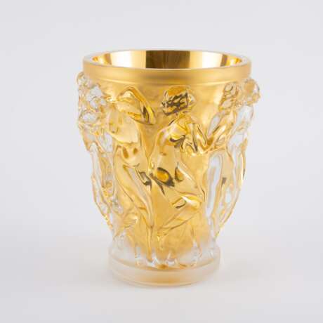 LARGE GLASS VASE 'BACCHANTES' WITH INNER-GILDING - Foto 4