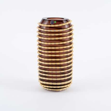 VASE WITH APPLIED GLASS STRAP - photo 1