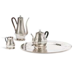 FOUR PART SILVER COFFEE AND TEA SERVICE