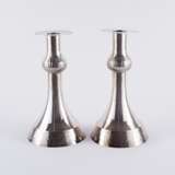 PAIR OF RARE LARGE SILVER CANDELSTICKS - фото 3