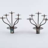 PAIR OF RARE LARGE SILVER CANDELSTICKS - фото 8