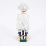 PORCELAIN HENTSCHEL CHILD WITH NEWSPAPER HAT ON TOY HORSE - Foto 3