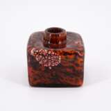 CUBOID GLASS VASE WITH METAL FOIL INCLUSIONS - photo 2