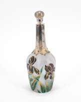 GLASS FLACON WITH ORCHID DECOR