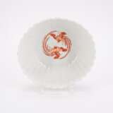 FLUTED PORCELAIN BOWL AND SMALL PORCELAIN FLACON DECOR RED DRAGON - фото 5