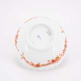 FLUTED PORCELAIN BOWL AND SMALL PORCELAIN FLACON DECOR RED DRAGON - фото 6