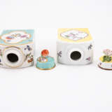 TWO PORCELAIN TEA CADDIES WITH GROUND AND FLOWER RESERVES - фото 5