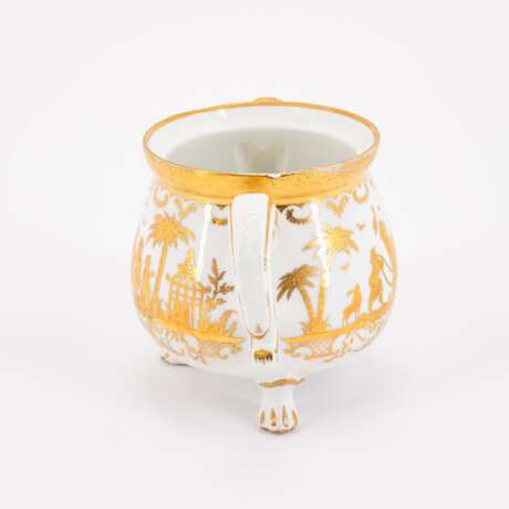 PORCELAIN CREAM JUG WITH GOLDEN CHINOISERIES - Foto 2