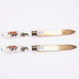 PORCELAIN AND GILT SILVER CUTLERY SET FOR TWO WITH KAKIEMON DECOR - фото 5