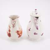 TWO SMALL JUGS WITH PURPLE AND IRON RED DECOR - Foto 4
