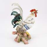 CROWING ROOSTER ON LOGS - photo 4