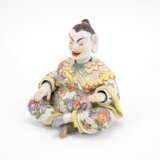 SMALL PORCELAIN PAGODA WITH ROCKING TONGUE AND HANDS - photo 1