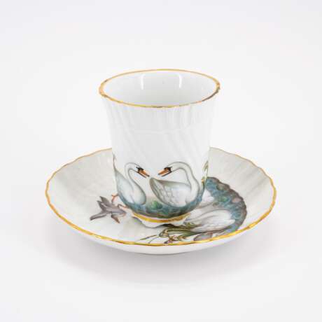 PORCELAIN CUP AND SAUCER WITH THE DECOR OF THE SWAN SERVICE - фото 4