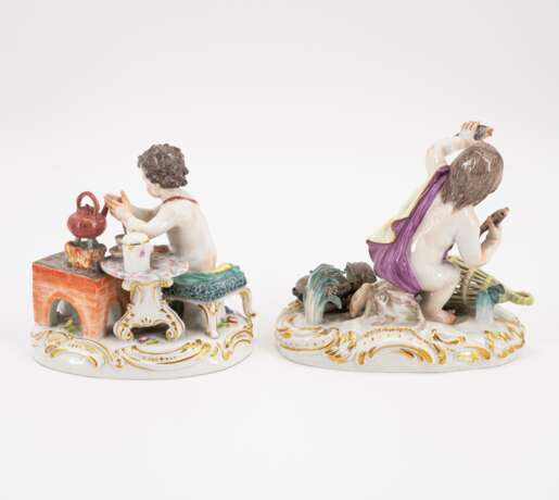 SERIES OF PORCELAIN FIGURINES OF CHILDREN ENSEMLES OF THE 'FOUR ELEMENTS' - Foto 3