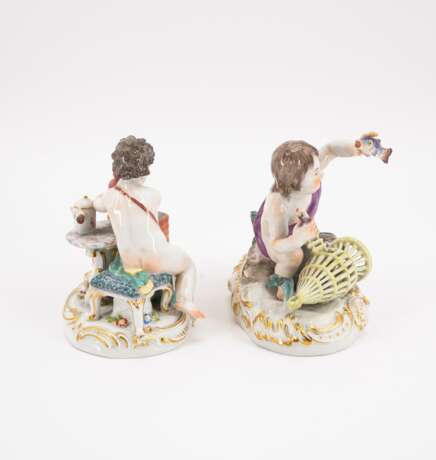 SERIES OF PORCELAIN FIGURINES OF CHILDREN ENSEMLES OF THE 'FOUR ELEMENTS' - Foto 4