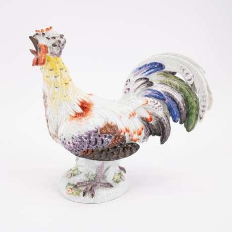 SMALL PORCELAIN CROWING ROOSTER - photo 3