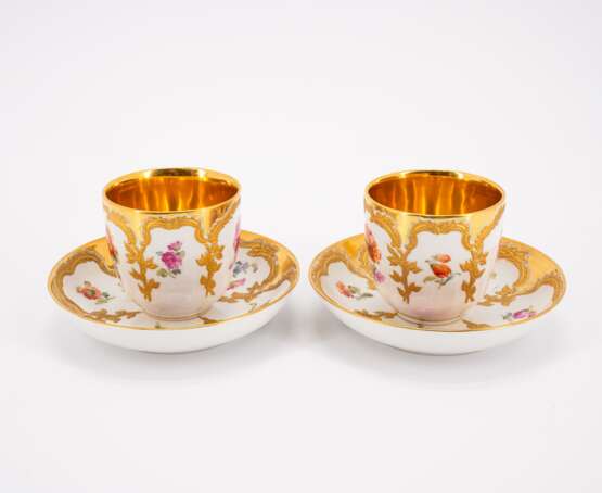COFFEE SET WITH INTERIOR GILDING FOR TWO PERSONS IN 'Neuzierratdekor' - Foto 14