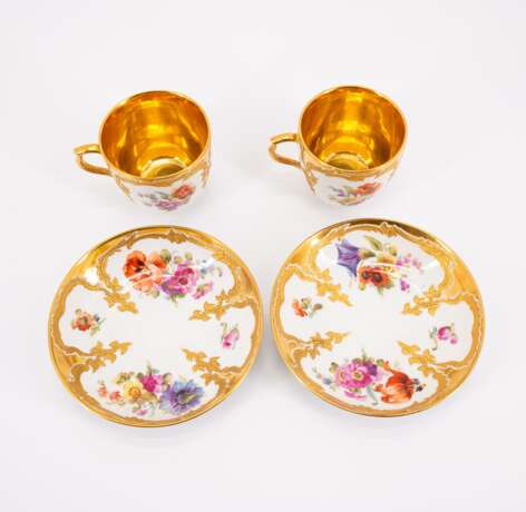 COFFEE SET WITH INTERIOR GILDING FOR TWO PERSONS IN 'Neuzierratdekor' - Foto 15