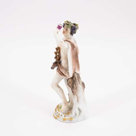 SMALL FIGURINE OF BACCHUS WITH STAG HEAD - photo 2
