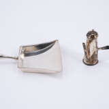 TWO SILVER MINIATURE SERVICES, SILVER MINIATURE CHOCOLADE POT, SILVER MINIATURE DUSTPAN - фото 2