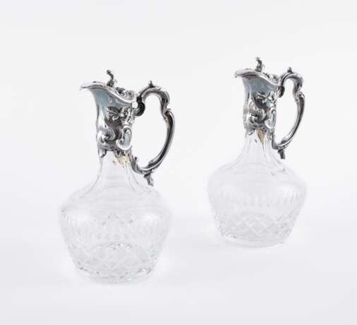 PAIR OF SILVER CARAFES WITH SILVER MOUNTING ROCOCO STYLE - Foto 1