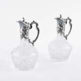 PAIR OF SILVER CARAFES WITH SILVER MOUNTING ROCOCO STYLE - фото 1