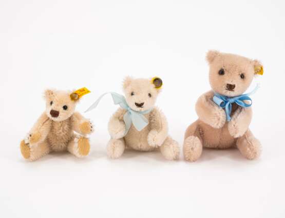 ENSEMBLE OF FIVE STEIFF BEARS MADE OF MOHAIR PLUSH, YARN AND GLASS - photo 4