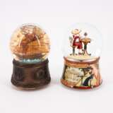ENSEMBLE OF TWO PAPER THEATRES AND TWO SNOW GLOBES AS MUSIC BOXES MADE OF GLASS, PLASTIC, METAL, WOOD AND PAPER - photo 7