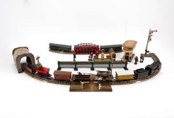 Large group of different parts of a model railway