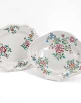 TWO FAIENCE PLATTERS WITH