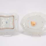 SERIES OF NINE FAIENCE PLATES, ONE SQUARE SHALLOW BOWL WITH "FLEURES CONTOURNÉES" - photo 5