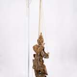 MARIONETTE OF PRINCE RAMA MADE OF WOOD, GLASS, FABRIC WITH EMBROIDERY - photo 4