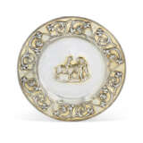 A GEORGE II PARCEL-GILT SILVER CHARGER - photo 1