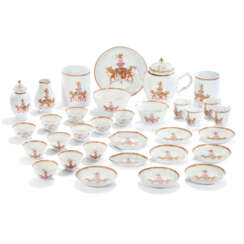 THE 2ND BARON SANDYS&#39; CHINESE ARMORIAL PORCELAIN PART-TEA SERVICE