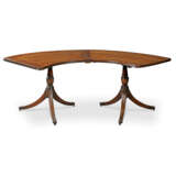 A GEORGE IV FRUITWOOD CROSSBANDED OAK SEMI-CIRCULAR `WINE` OR `HUNT` TABLE - фото 1