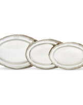 A SET OF SIX GEORGE III SILVER MEAT DISHES FROM THE 2ND BARON SANDYS' DINNER SERVICE