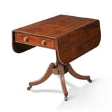 TWO REGENCY MAHOGANY PEDESTAL PEMBROKE TABLES, ONE WITH INDIAN ROSEWOOD CROSSBANDING - фото 2