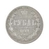 Rouble d`argent 1877. Russie - Alexandre II. Silver 830 3.5 - Foto 2