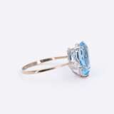 Aquamarine-Diamond-Ring - Foto 2