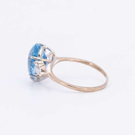 Aquamarine-Diamond-Ring - Foto 4