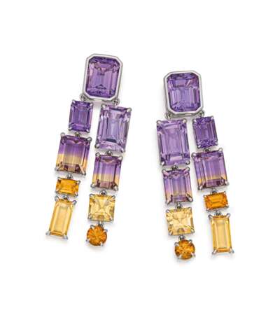 Ametrine-Gemstone-Ear Jewelry - фото 1