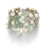 Jadeite-Pearl-Bracelet - photo 1