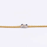 Sapphire-Diamond-Set: Necklace, Bracelet, Ring and Ear Studs - Foto 5