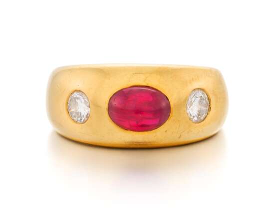 Ruby-Diamond-Ring - photo 1