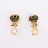 Emerald-Diamond-Ear Clip-Ons - photo 3